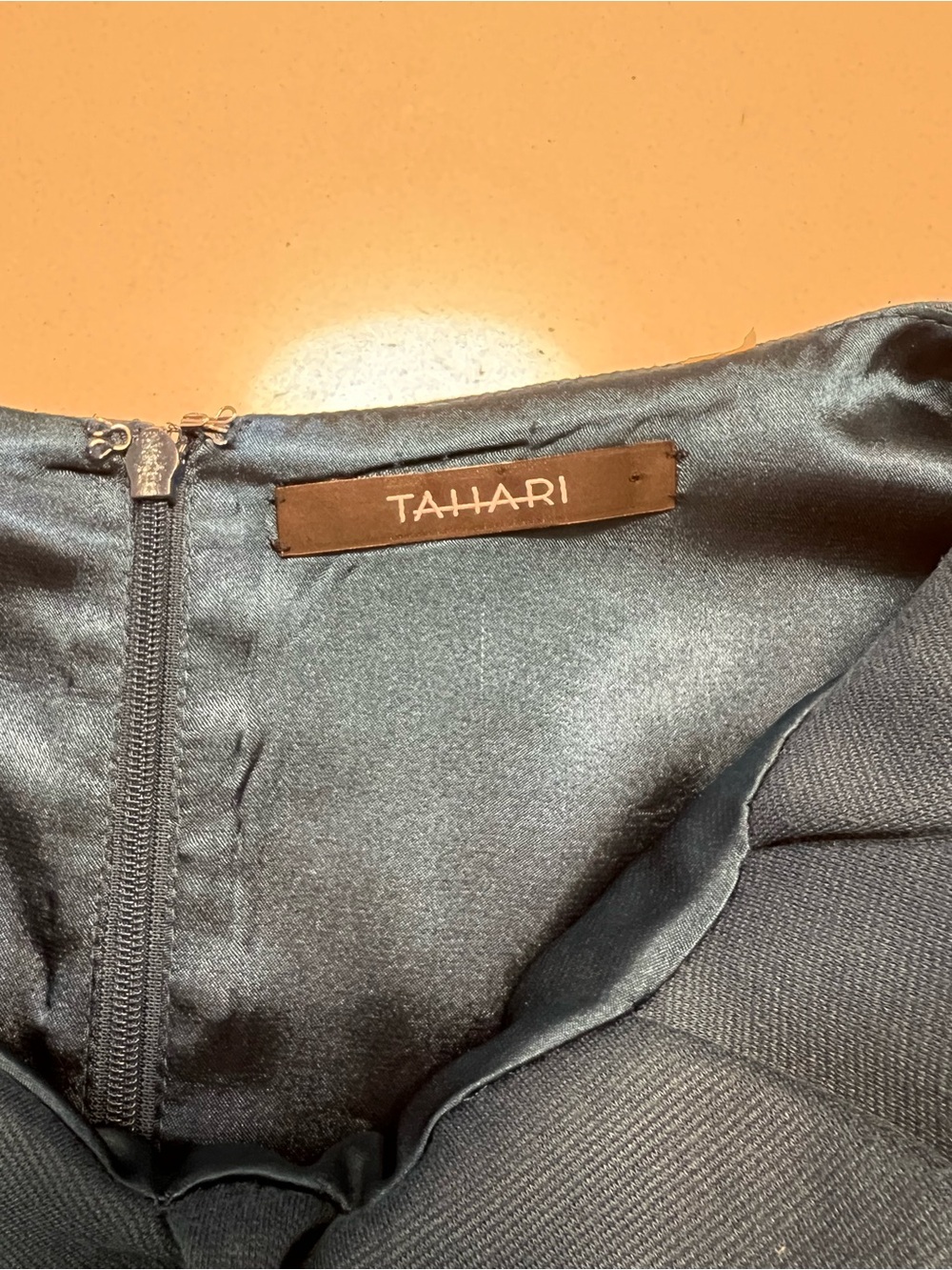 Tahari Sheath Dress Teal Draped Neck Workwear Career Professional Cocktail 📐4/6 - Picture 7 of 10